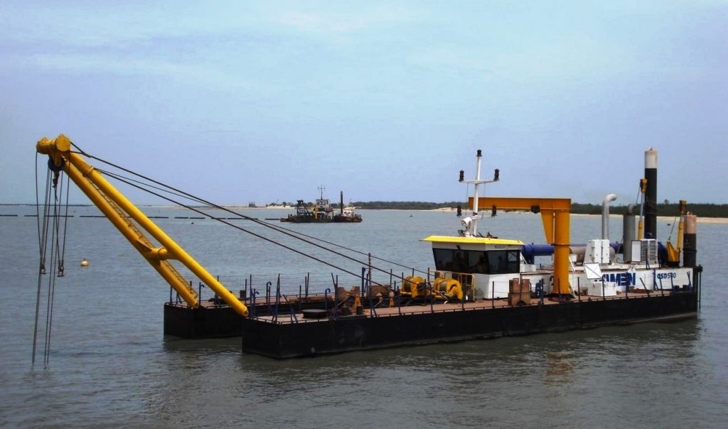 dredging streambeds may be an effective technique for mining